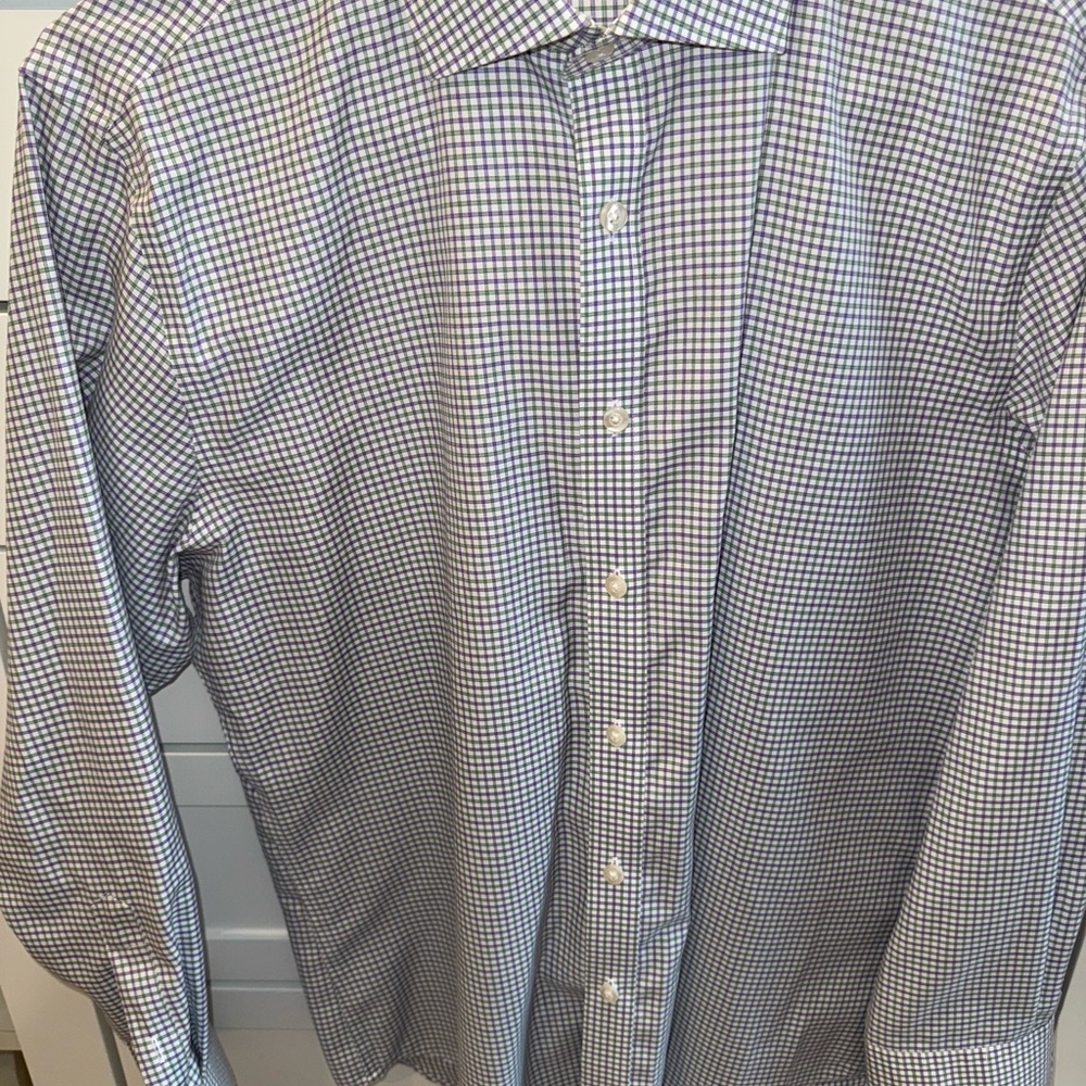 Classic Purple Checkered Men's Shirt